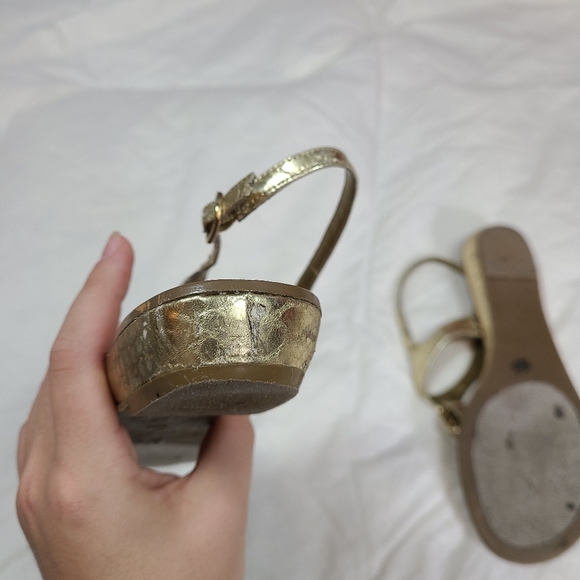 Marc Fisher | Gold Sandals - Picture 5 of 10